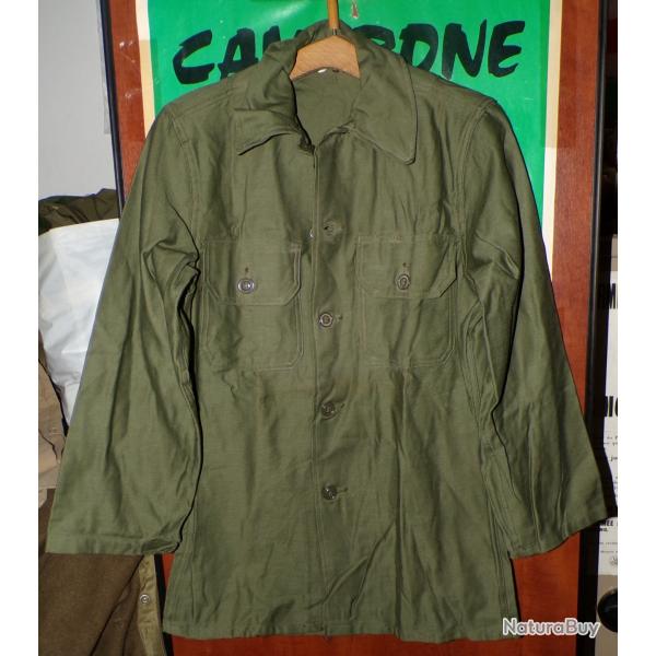 ARMEE AMERICAINE U.S : CHEMISE EN COTON OG-107 DE 1964 DE LA PERIODE DE LA GUERRE DU VIETNAM ,TAILLE