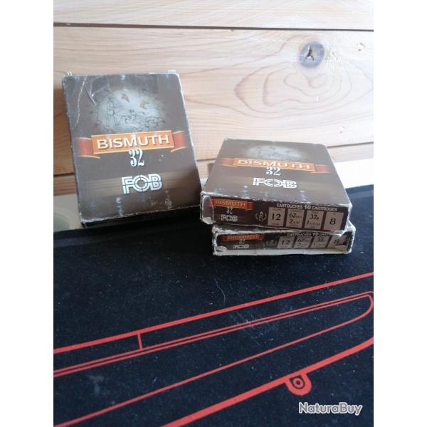 Lot cartouches bismuth bourre grasse