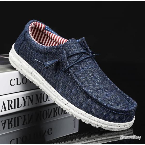 TOP MOCASSINS Toile Tendance Coloris et pointure au Choix