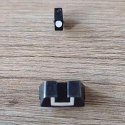 Hausse et guidon en métal pour glock 43x et 48