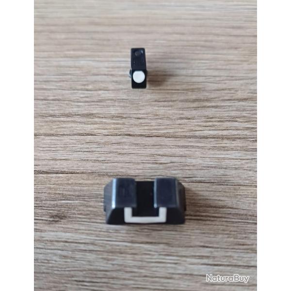 Hausse et guidon en mtal pour glock 43x et 48
