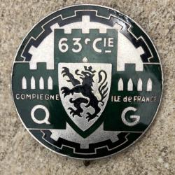 63° Compagnie de Quartier Général(é)