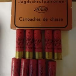 Très belles boîte de 10 cartouches anciennes cal 16 Allemandes  douilles cartons