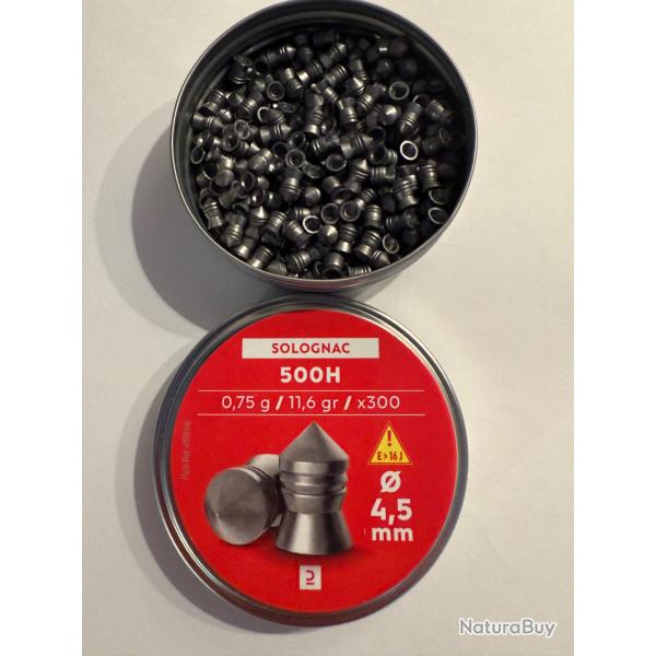 assortiments de plombs calibre 4.5