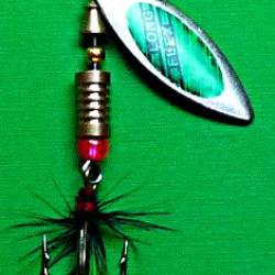 Cuiller tournante avec plumes pour tuites, perches et autres carnassiers - 6.70 gr - CT-XF4