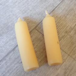 Lot de 2 bougies d'ordonnance Suisse pour lanterne des années 1910 avant la lampe Monjardet
