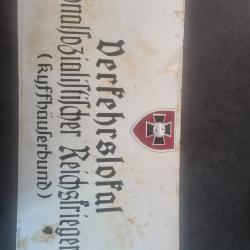 Plaque emaillee allemande