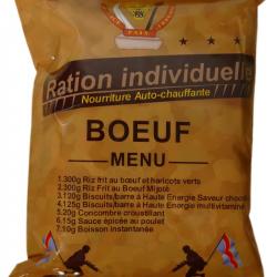 CARTON DE 12 RATION INDIVIDUELLE 24H ARMEE BOEUF 05/2029 HALAL