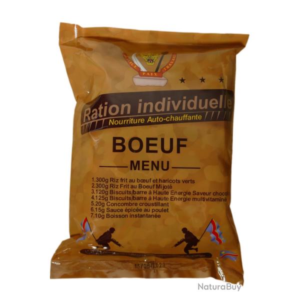 CARTON DE 12 RATION INDIVIDUELLE 24H ARMEE BOEUF 05/2029 HALAL