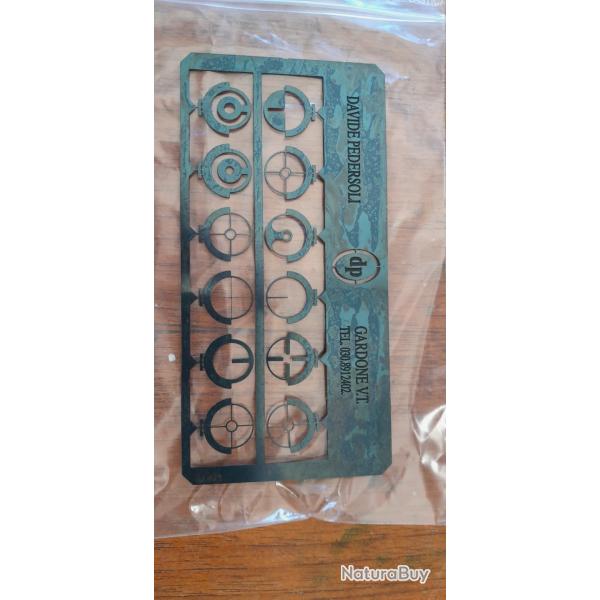 Set de 12 inserts pour guidon sous tunnel Pedersoli