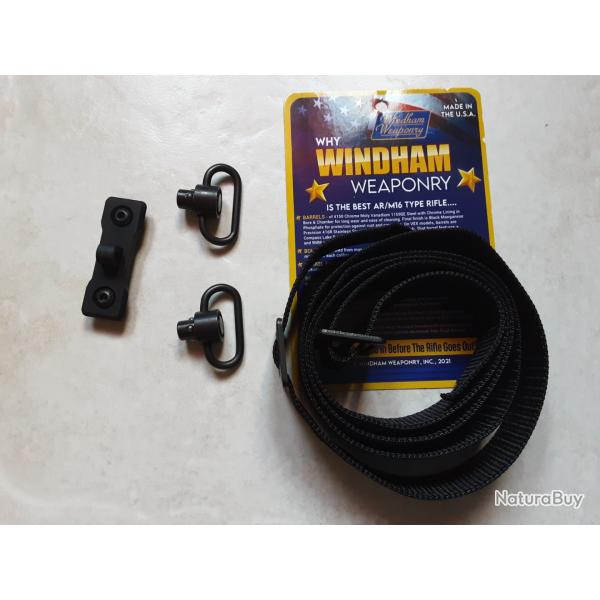 Sangle Windham weaponry avec attaches QD et platine mlok pour grenadire