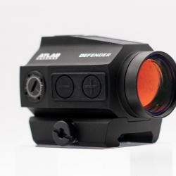 Point Rouge Solaire Defender 1×22 - Haute autonomie avec solaire + CR2032, IP67, 100 000 h d'autonom