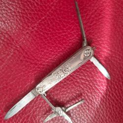 Couteau onglier argent