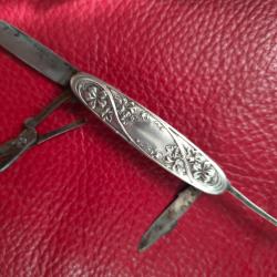Couteau onglier argent 4 pièces