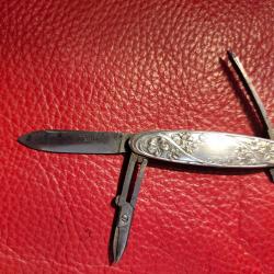 Couteau onglier argent 4 pièces