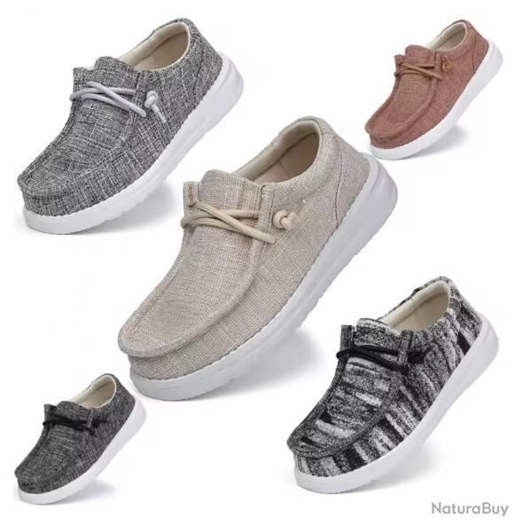 Mocassins d't Toile ENFANTS Tendance du 26 au 38 Coloris au Choix