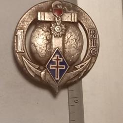 Insigne du 1er régiment d'infanterie coloniale (1er RIC)