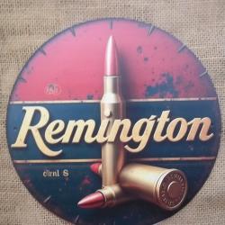 PLAQUE DECO WESTERN ronde Remington