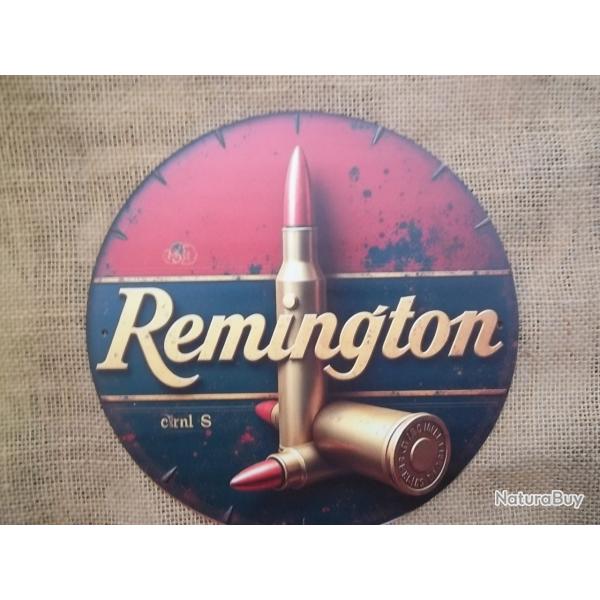 PLAQUE DECO WESTERN ronde Remington