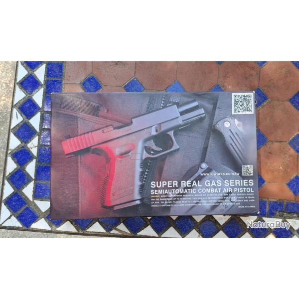 Rplique Airsoft GBB Glock 23 (ou 19) ABS KJW