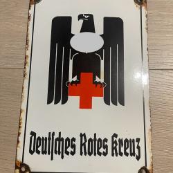 une plaque émaillée allemande DRK ww2