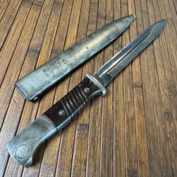 BAÏONNETTE ALLEMANDE K98 GEBR HELLER 1937 WW2
