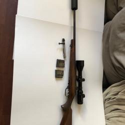 Vends carabine Brno fox 2, 222rem, avec silencieux