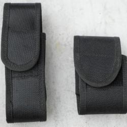 Lot 2 holsters tissus synthétique pour chargeur et autres