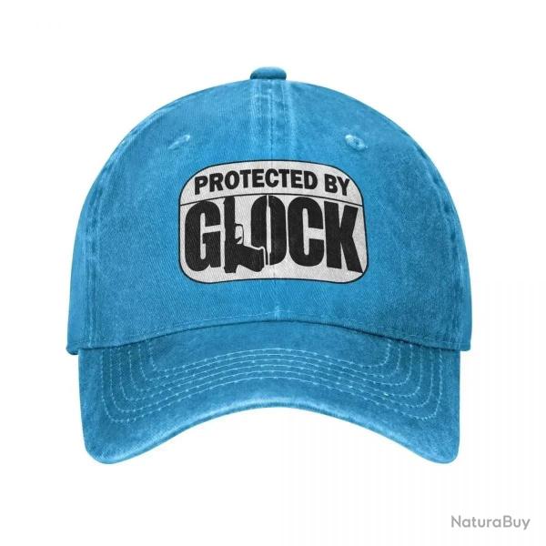Casquette Protected by Glock - Bleu / Unique