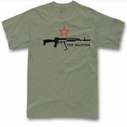 T-shirt Kalachnikov AK-12 Russie AK 47 - Vert armée / M