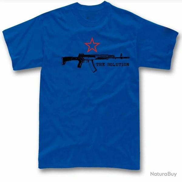 T-shirt Kalachnikov AK-12 Russie AK 47 - Bleu / S