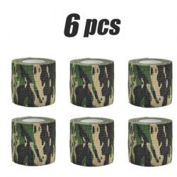 Lot de 6 bandes camouflage adhésives, 5cmX4,8m .....