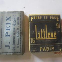 2 boites de cartouches cal 16 en carton (anciennes)