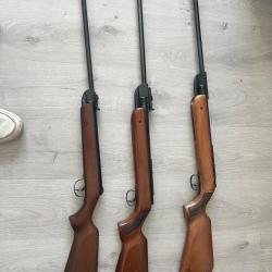 Lot de 3 carabine diana 1 sans réserve