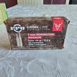 20 munitions Remington 7 Rem PPU Grom