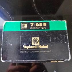20 balles RWS calibre 7x65R TIG