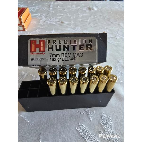 15 munitions Remington 7 Rem Prcision hunter Eldx