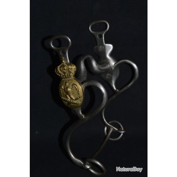 RARE MORS DE CHEVAL OFFICIER ARTILLERIE GARDE IMPERIALE-SECOND EMPIRE-CRIMEE-ITALIE-MEXIQUE-1870/71