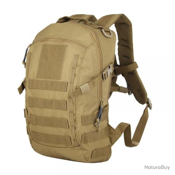 Sac  Dos Tactique 20L Etanche pour Camping Randonne Chasse Pche Nylon systme Molle robuste Kaki