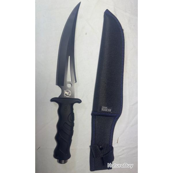 Couteau de chasse/tactique neuf DeHong + tui Highder Knives