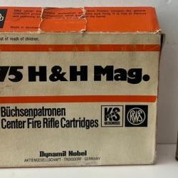 13 BALLES CALIBRE 375 H & H Mag RWS