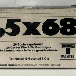 BOITE 20 BALLES 6?5 X 68 RWS
