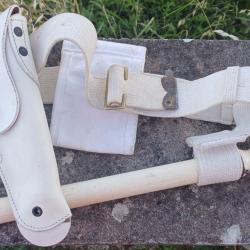 Ensemble ceituron holster étui chargeur et support bâton US WW2 Military Police