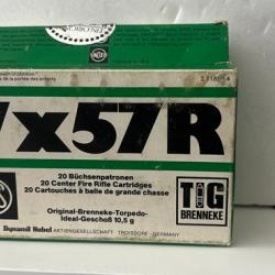BOITE DE 16 BALLES CALIBRE 7,5 x 57 R (10,5gr / 162 grains)  RWS