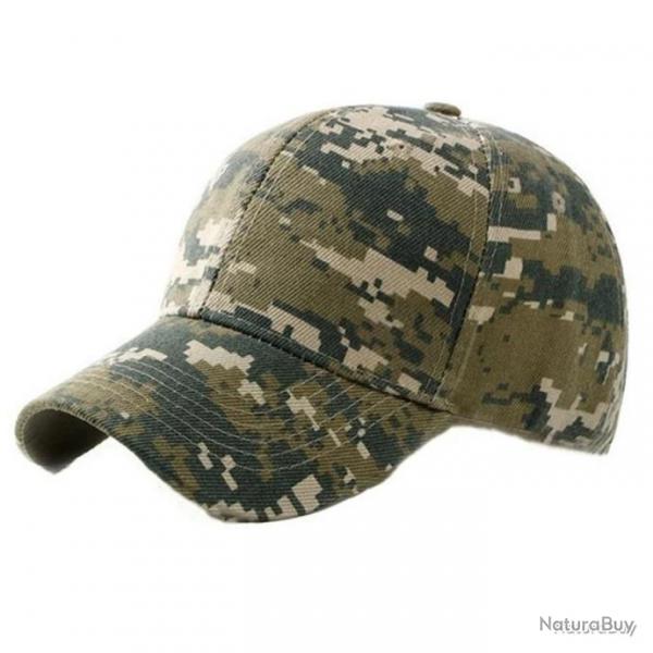 Casquette camouflage militaire - camo digital - LIVRAISON GRATUITE
