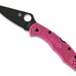 Couteau Spyderco  DELICA 4 lame acier CPM-S30V revêtement nitrure de titane à cran