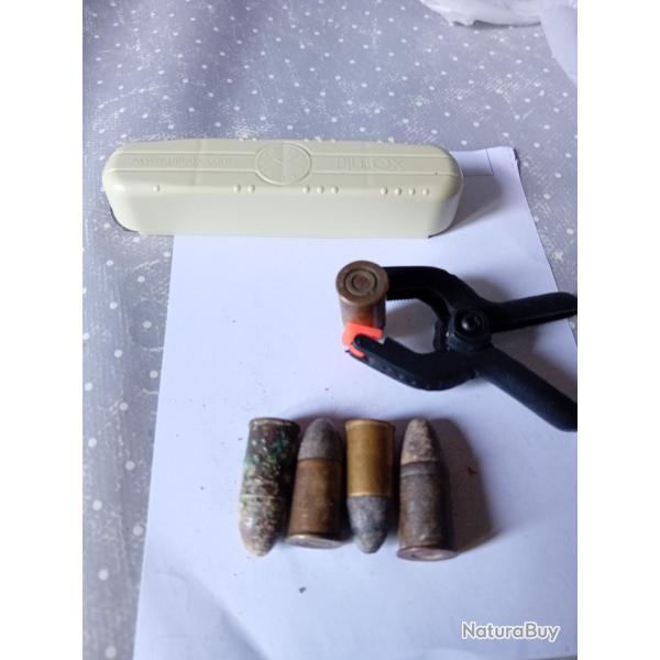5 munitions  11mm pour revolver 1873 /74