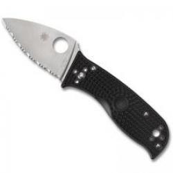 Couteau Spyderco LIL'TEMPERANCE 3   lame à dents acier VG-10 avec mécanisme « compression lock »