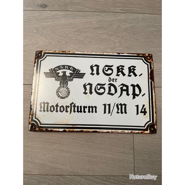 une plaque maille allemande motorfturm ww2