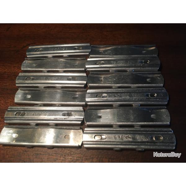 Lot de 12 lames chargeur pour MAS 36, dates de 1969